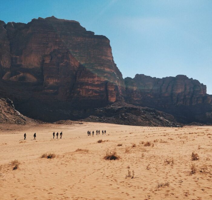 Randonner dans le désert du Wadi Rum